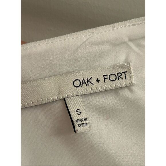 EUC Oak + Fort cropped jumpsuit white S - Picture 3 of 8